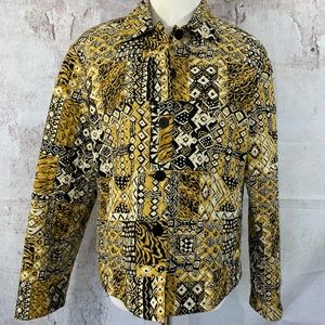 Maggie London Silk Blazer Quilted Lined Jacket